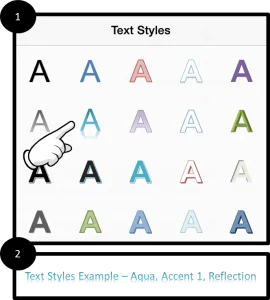 PowerPoint for iPad #7 Text Style Options