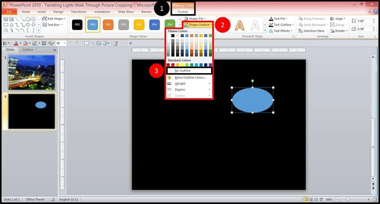 PowerPoint Animation City Night Scene Part 2 Step #2