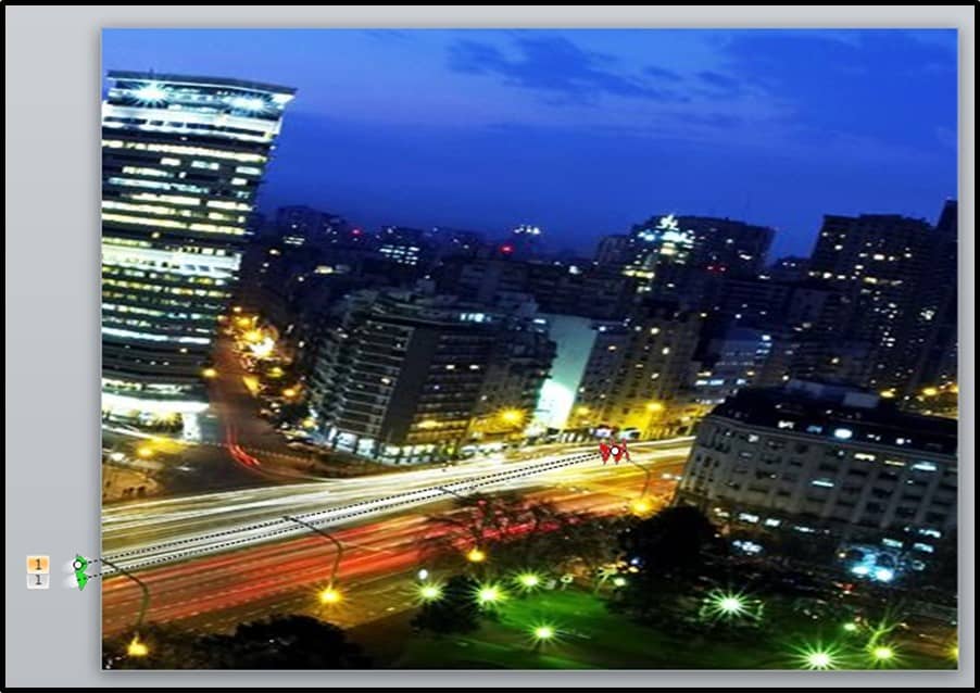 PowerPoint Animation City Night Scene Part 2 Step #9C