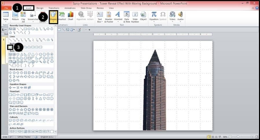 PowerPoint Reveal Animation Trick Part 2 Step #2A - Frame the Picture