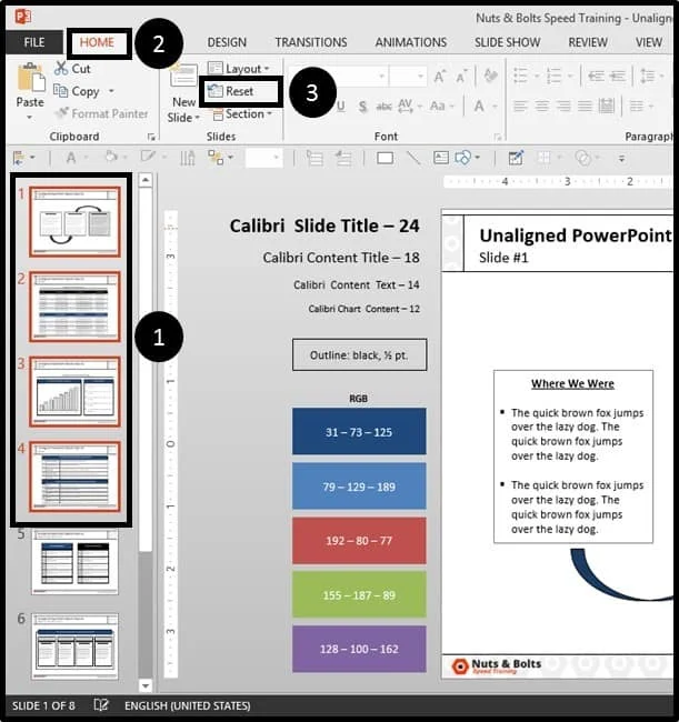Aligning-Objects-between-Your-Slides-Step-1-Resetting-the-Sldie