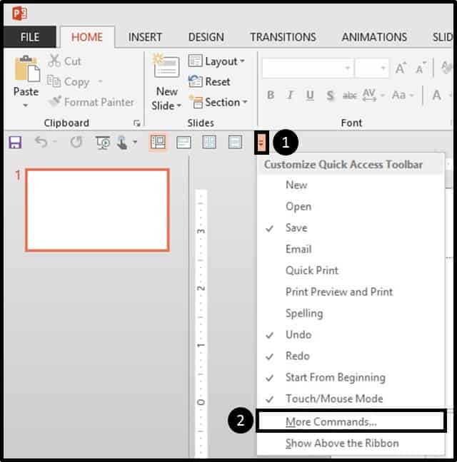 Default-PowerPoint-2013-More-Commands-on-the-QAt