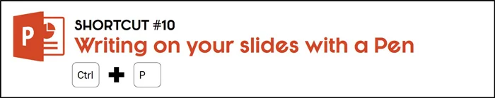 Hit Ctrl plus P to active the pen and write on your slides