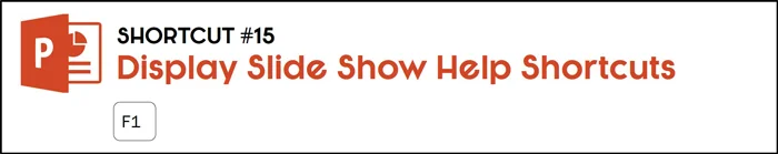 Hit F1 during your slide show to see all your slide show shortcuts