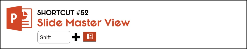 To open the slide master view in PowerPoint, hold the Shift key and click the normal icon at the bottom of your PowerPoint workspace