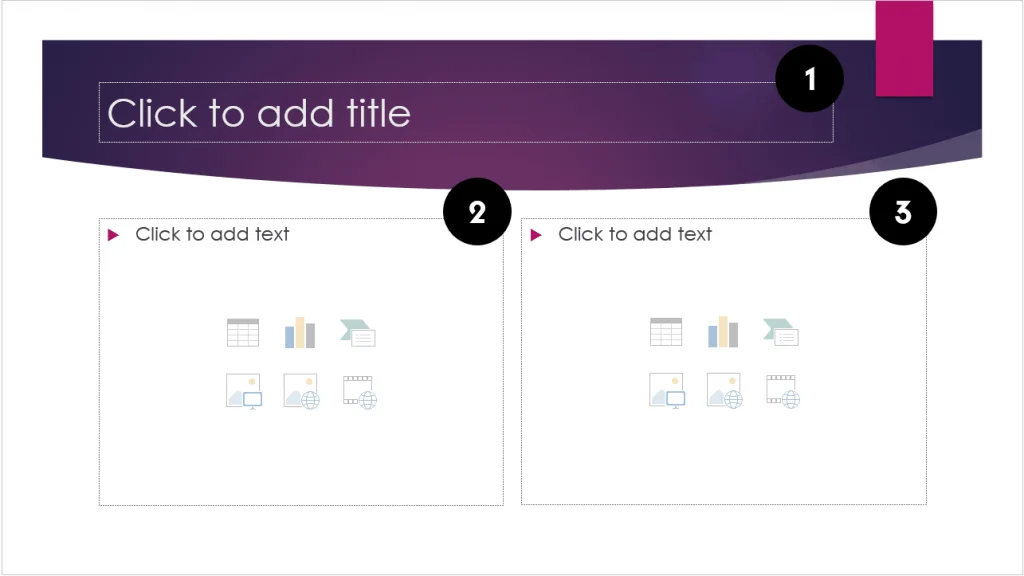 Control Plus enter cycles through your placeholders marked here one, two, and three before inserting a new slide