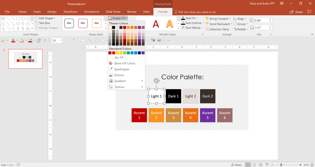 Even if someone can't see it, your theme is still there as you can see the shapes are properly formatted