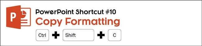 Select an object and hit control plus shift plus C to copy it's formatting