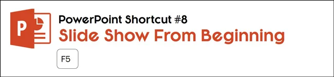 To start your slide show from the beginning of your presentation, hit F5 on your keyboard