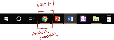 Use the Windows key plus the number of the application on your taskbar