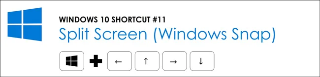 Hit the window key plus the arrow keys to snap your windows to the different sides of your screen