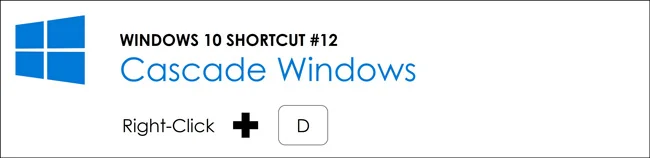 Right click your windows task bar and then hit D to cascade all your open windows