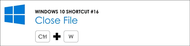 Hit control plus W to close an active window