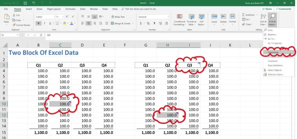 1. Select All (Ctrl + A) ​Hitting Ctrl + A triggers the Select All command (which is otherwise not up in your Excel ribbon.