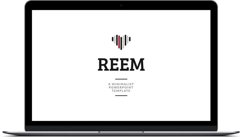 The title slide of the Reem Template