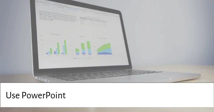 Use PowerPoint when creating a presentation you want to share with others