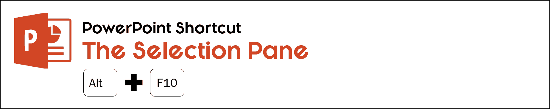 To open or close the selection pane in PowerPoint, hit Alt plus F10 on your keyboard