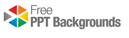 Free PPT Backgrounds logo, a website where you can find free backgrounds for your presentations