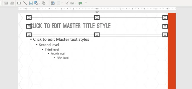 Resizing and positioning your Title placeholder on your Parent Slide