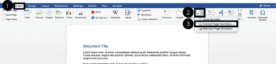 How to Format Page Numbers in Word