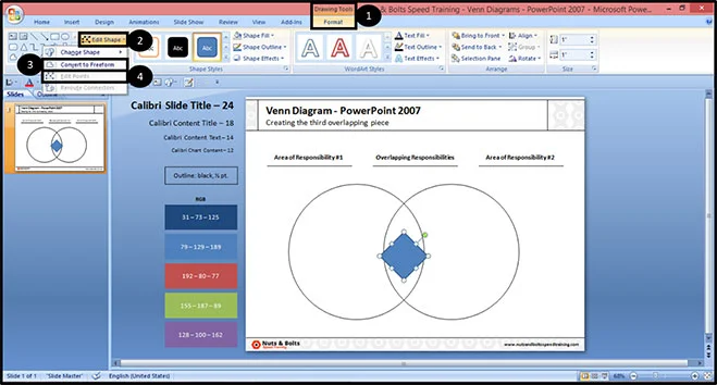 Select your shape, then from the drawing tools format tab, select edit shape and select Edit Points