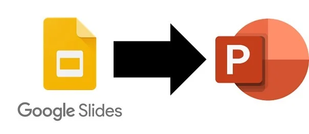 Google slides converting into PowerPoint logos