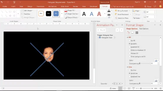 PowerPoint-Hologram-11-make-the-multiple-sign-skinny