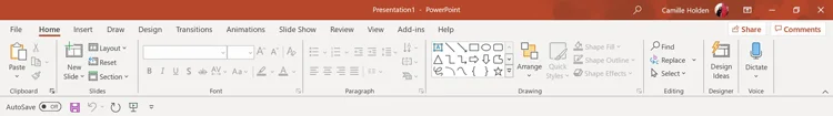 The PowerPoint Ribbon in the Microsoft Office Suite