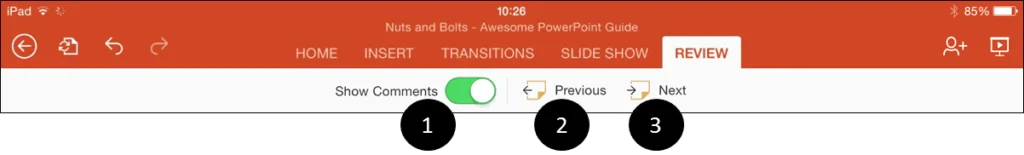 PowerPoint-for-iPad-Review-Tab-Icons