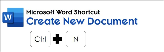Hit control plus N on your keyboard to open a new blank Word document