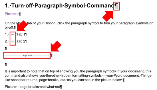 Displaying hidden formatting spaces in Microsoft Word