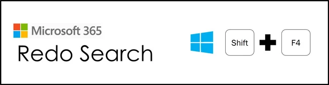 The Redo Search shortcut is Shift plus F4 on your keyboard, to repeat a search without opening the Find dialog box