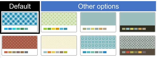 Color variations of the Integral PowerPoint template